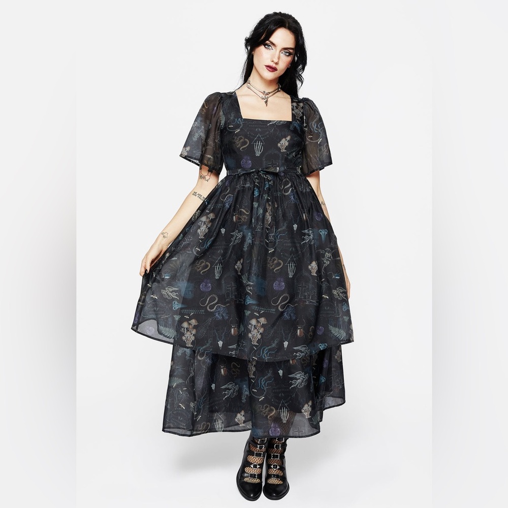 Maudeline Victoriana Organza Midaxi Dress Sz 6 – Romantic, Ethereal Layers